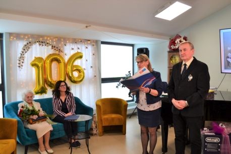 Nasza mieszkanka ukoczya 106 lat